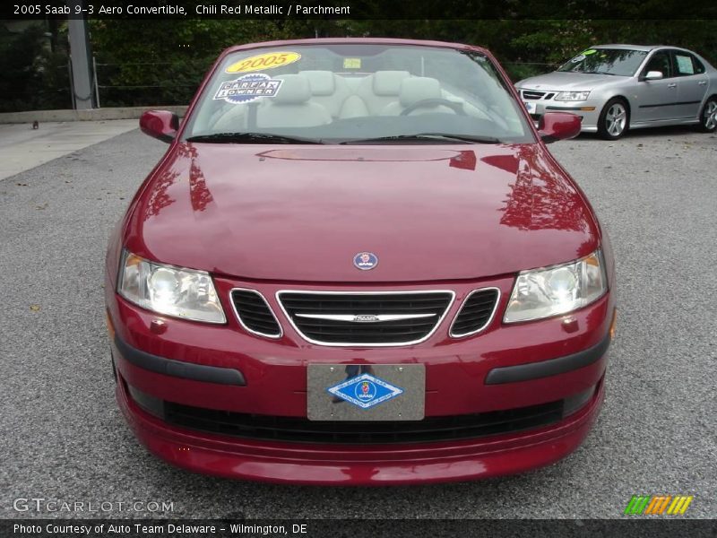 Chili Red Metallic / Parchment 2005 Saab 9-3 Aero Convertible