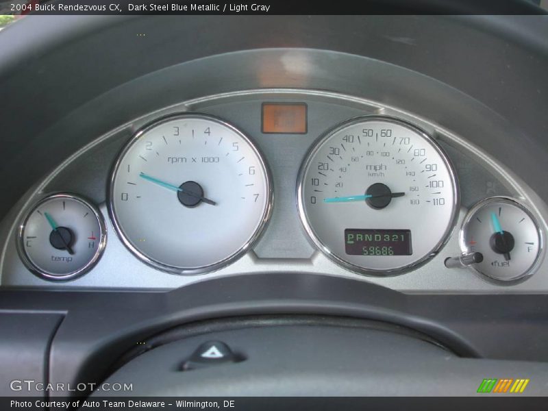Dark Steel Blue Metallic / Light Gray 2004 Buick Rendezvous CX