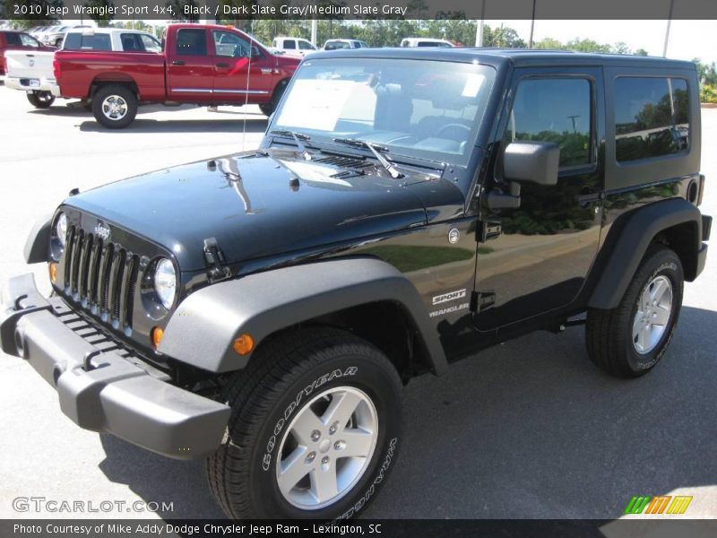 Black / Dark Slate Gray/Medium Slate Gray 2010 Jeep Wrangler Sport 4x4