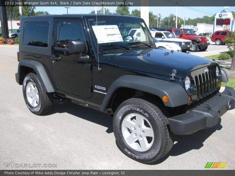 Black / Dark Slate Gray/Medium Slate Gray 2010 Jeep Wrangler Sport 4x4