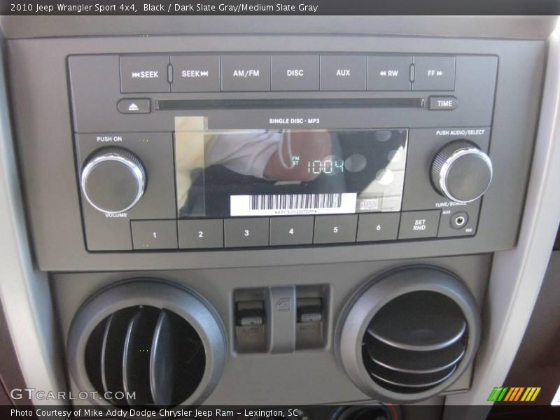 Black / Dark Slate Gray/Medium Slate Gray 2010 Jeep Wrangler Sport 4x4