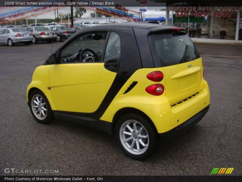 Light Yellow / Design Black 2008 Smart fortwo passion coupe