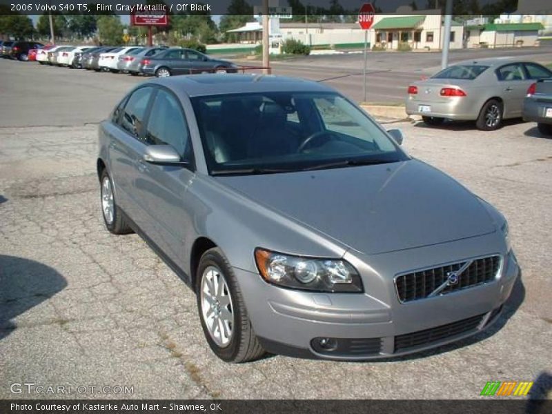 Flint Gray Metallic / Off Black 2006 Volvo S40 T5