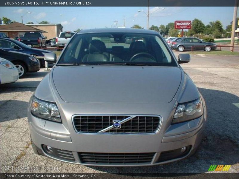 Flint Gray Metallic / Off Black 2006 Volvo S40 T5