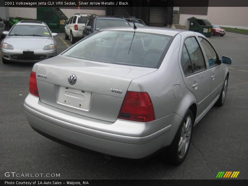 Silver Arrow Metallic / Black 2001 Volkswagen Jetta GLX VR6 Sedan