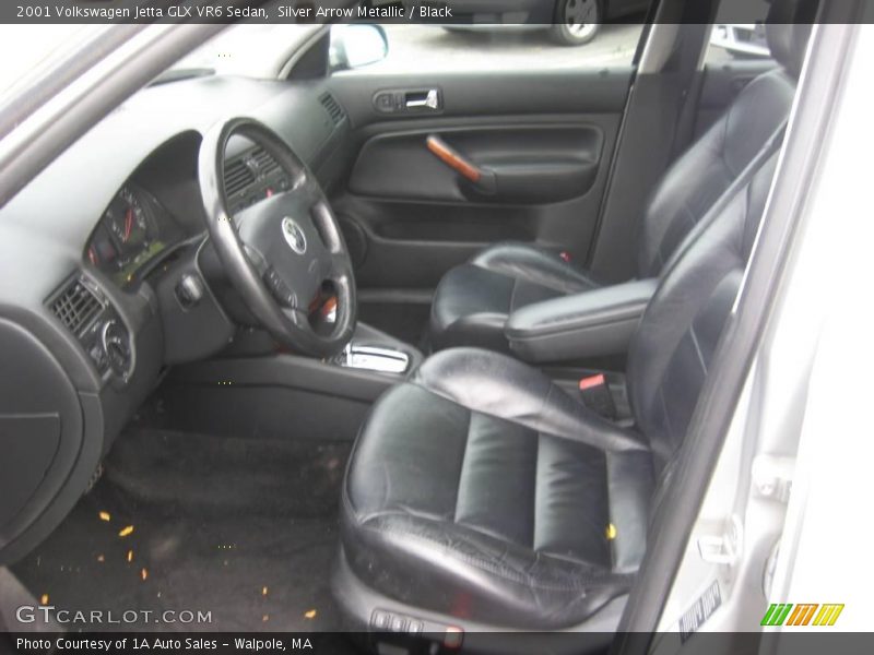 Silver Arrow Metallic / Black 2001 Volkswagen Jetta GLX VR6 Sedan