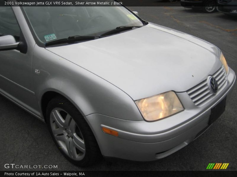 Silver Arrow Metallic / Black 2001 Volkswagen Jetta GLX VR6 Sedan