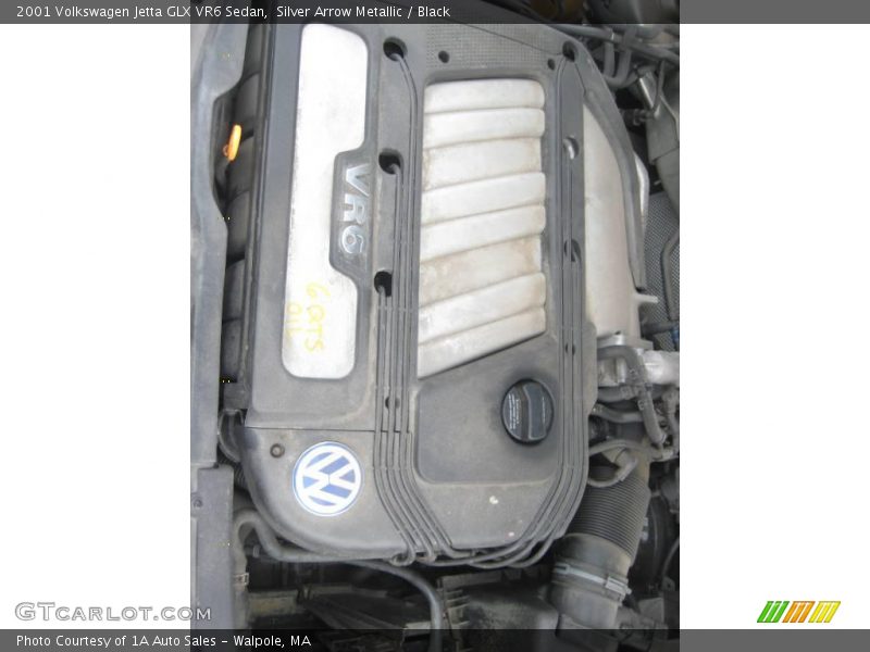 Silver Arrow Metallic / Black 2001 Volkswagen Jetta GLX VR6 Sedan