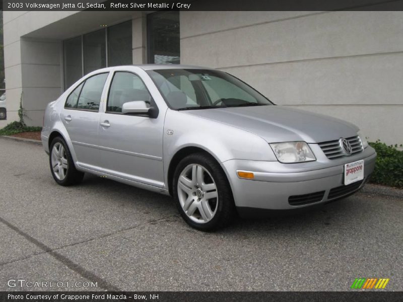 Reflex Silver Metallic / Grey 2003 Volkswagen Jetta GL Sedan