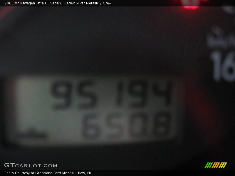 Reflex Silver Metallic / Grey 2003 Volkswagen Jetta GL Sedan
