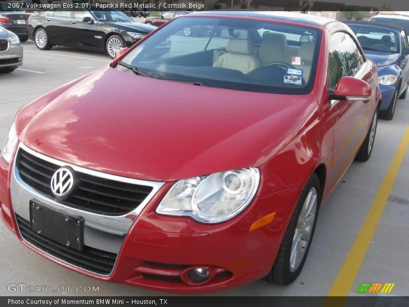 Paprika Red Metallic / Cornsilk Beige 2007 Volkswagen Eos 2.0T