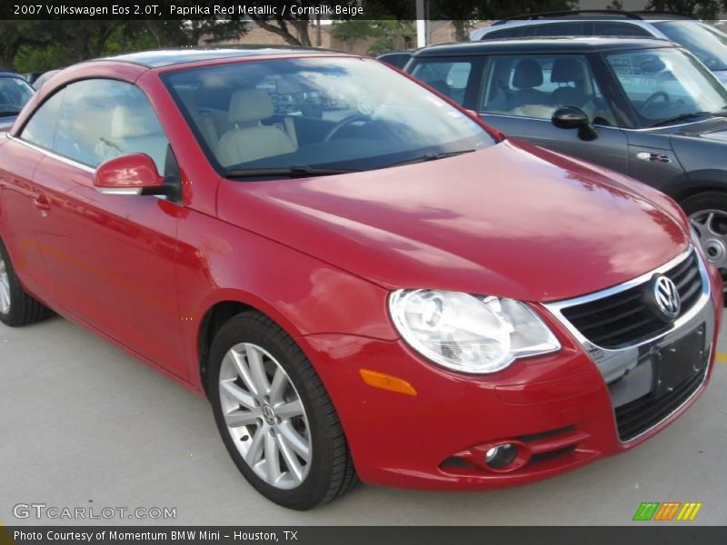 Paprika Red Metallic / Cornsilk Beige 2007 Volkswagen Eos 2.0T