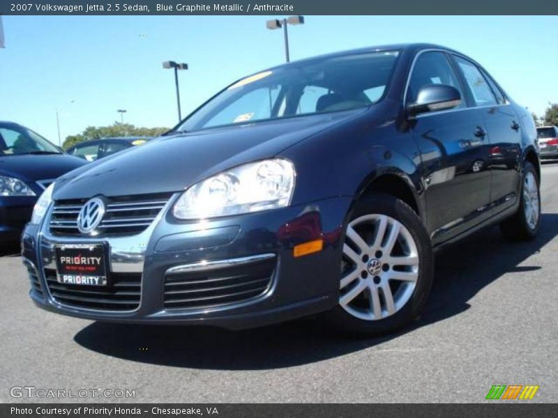 Blue Graphite Metallic / Anthracite 2007 Volkswagen Jetta 2.5 Sedan