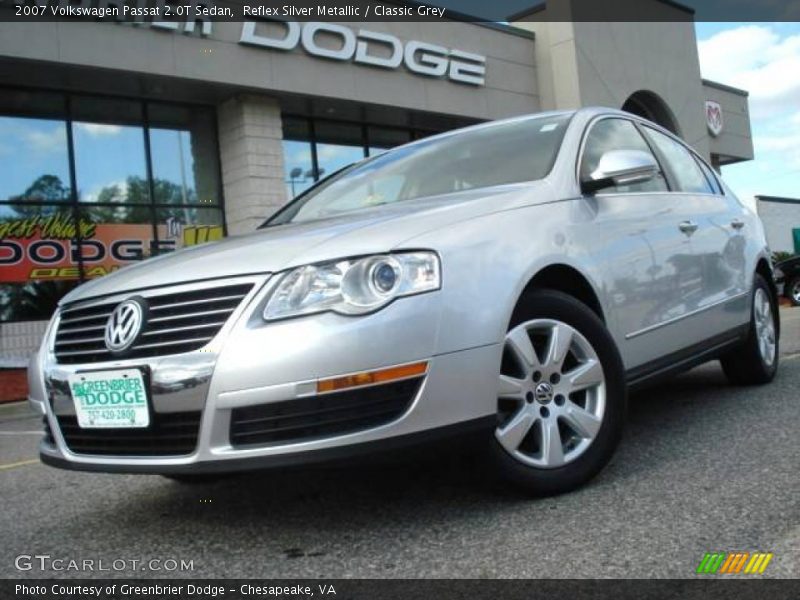 Reflex Silver Metallic / Classic Grey 2007 Volkswagen Passat 2.0T Sedan