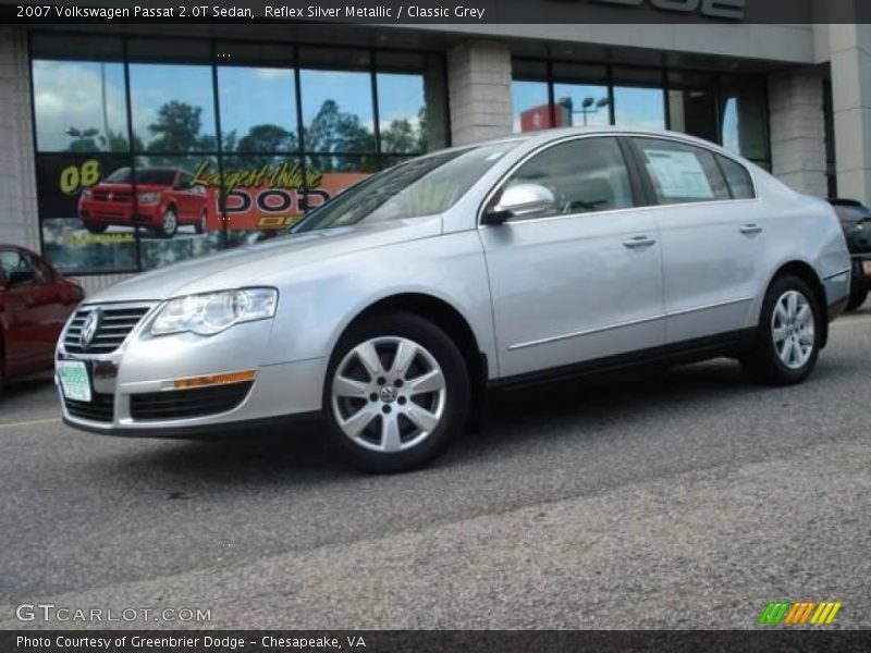 Reflex Silver Metallic / Classic Grey 2007 Volkswagen Passat 2.0T Sedan