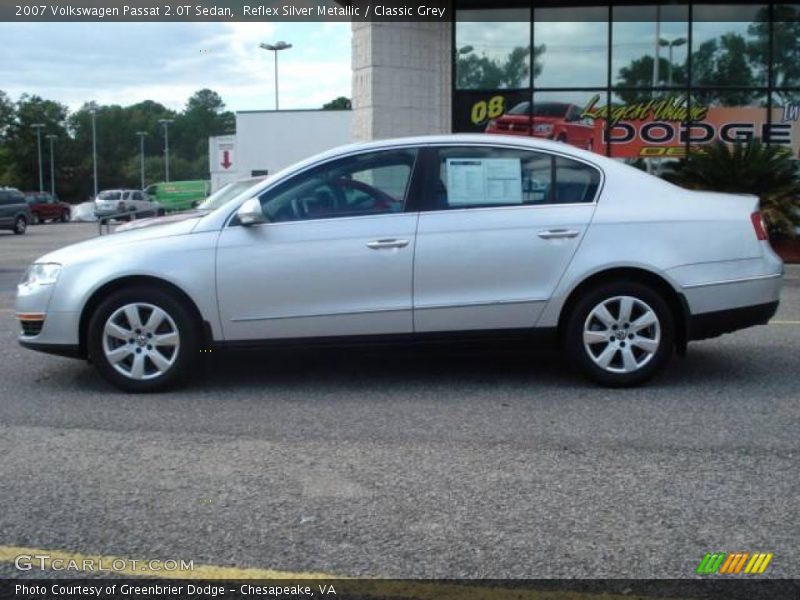 Reflex Silver Metallic / Classic Grey 2007 Volkswagen Passat 2.0T Sedan