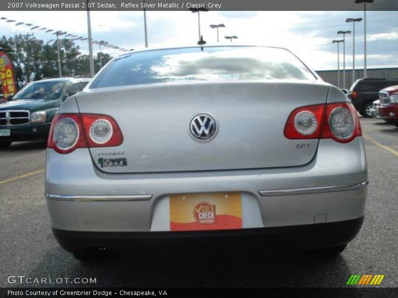 Reflex Silver Metallic / Classic Grey 2007 Volkswagen Passat 2.0T Sedan