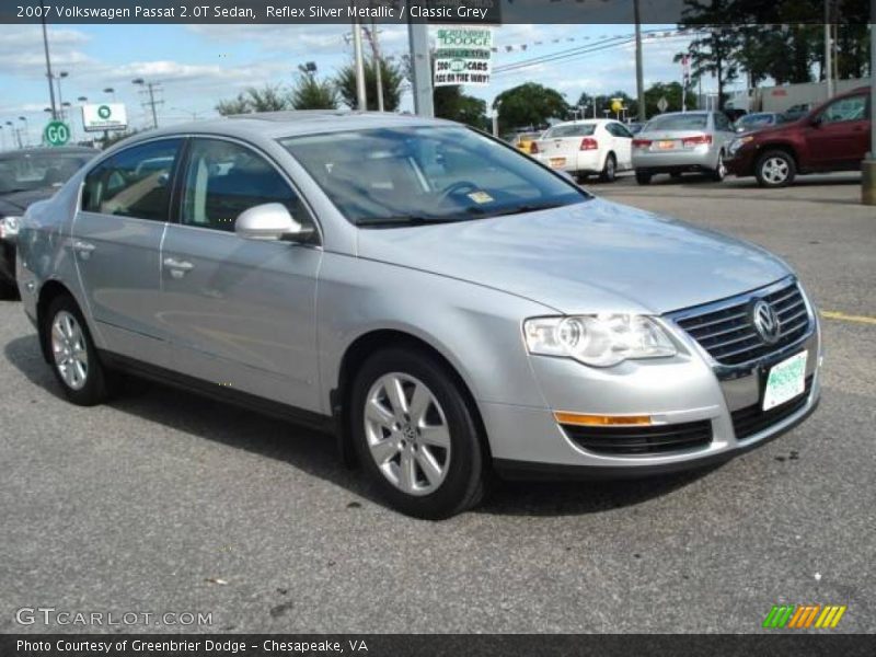 Reflex Silver Metallic / Classic Grey 2007 Volkswagen Passat 2.0T Sedan