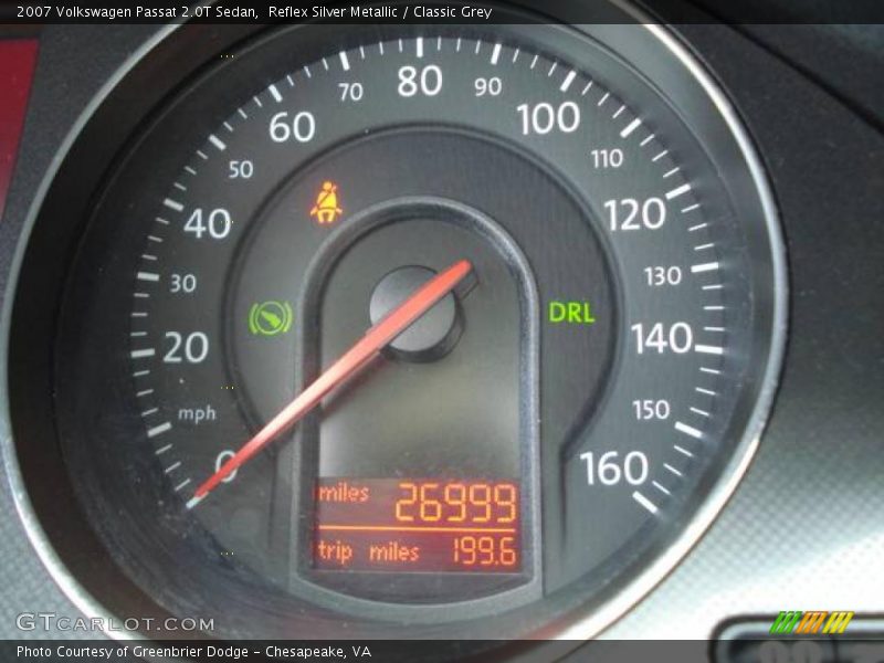 Reflex Silver Metallic / Classic Grey 2007 Volkswagen Passat 2.0T Sedan