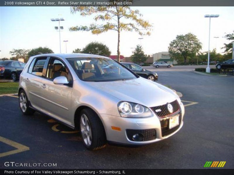 Reflex Silver Metallic / Interlagos Plaid Cloth 2008 Volkswagen GTI 4 Door