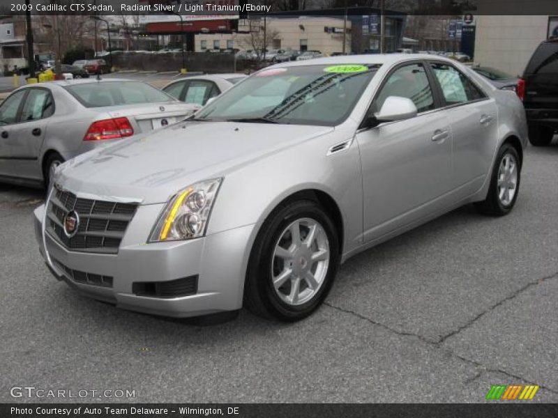 Radiant Silver / Light Titanium/Ebony 2009 Cadillac CTS Sedan