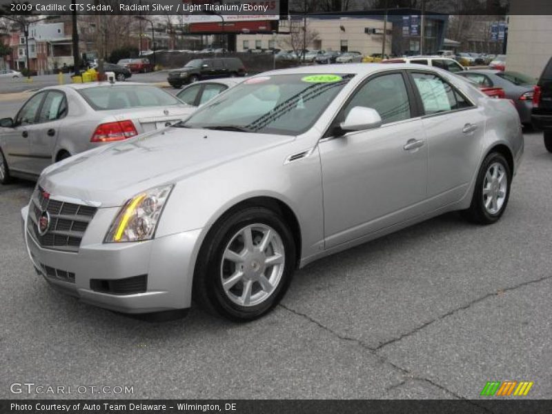 Radiant Silver / Light Titanium/Ebony 2009 Cadillac CTS Sedan