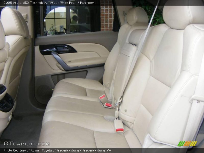 Aspen White Pearl / Parchment 2008 Acura MDX Technology
