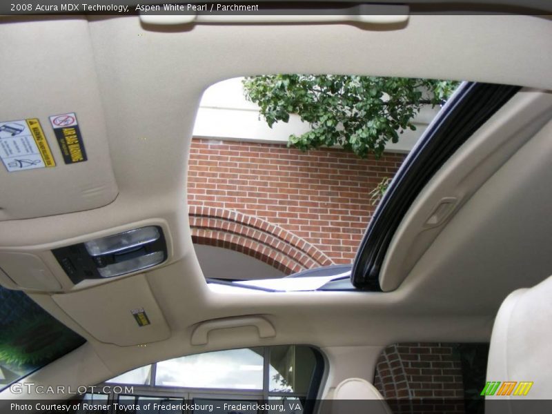 Aspen White Pearl / Parchment 2008 Acura MDX Technology