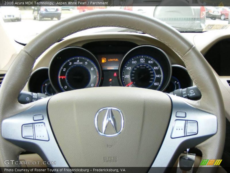 Aspen White Pearl / Parchment 2008 Acura MDX Technology