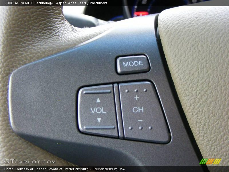 Aspen White Pearl / Parchment 2008 Acura MDX Technology