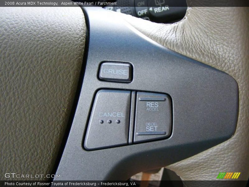 Aspen White Pearl / Parchment 2008 Acura MDX Technology