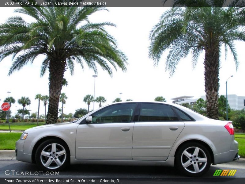 Canvas Beige Metallic / Beige 2003 Audi A4 1.8T Sedan