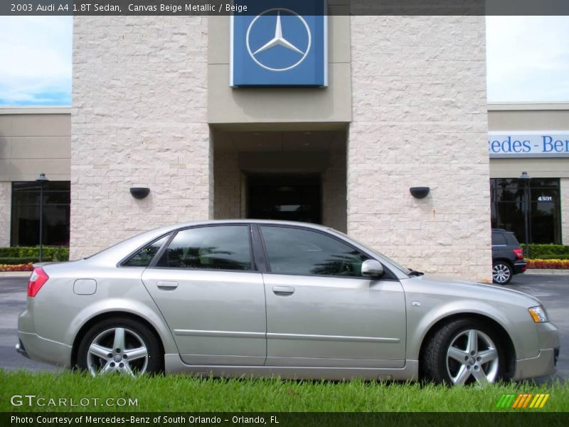 Canvas Beige Metallic / Beige 2003 Audi A4 1.8T Sedan