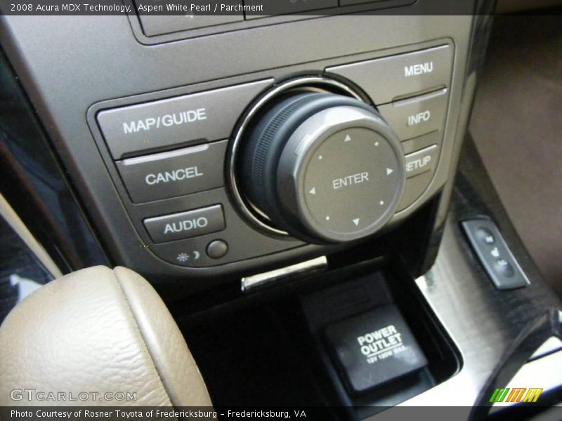 Aspen White Pearl / Parchment 2008 Acura MDX Technology