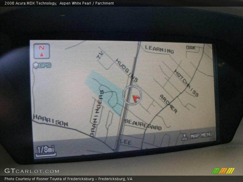 Aspen White Pearl / Parchment 2008 Acura MDX Technology