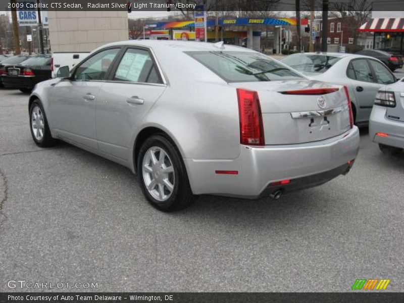 Radiant Silver / Light Titanium/Ebony 2009 Cadillac CTS Sedan