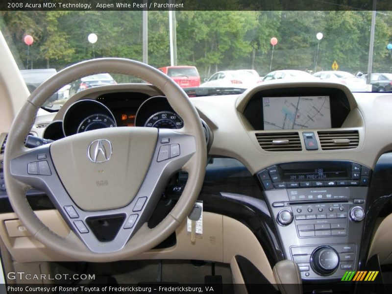 Aspen White Pearl / Parchment 2008 Acura MDX Technology