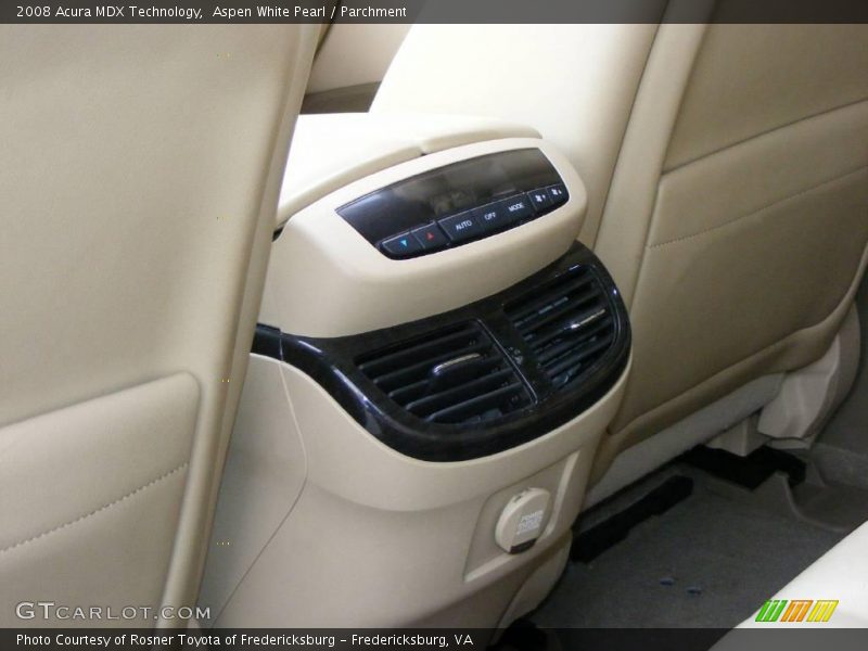 Aspen White Pearl / Parchment 2008 Acura MDX Technology