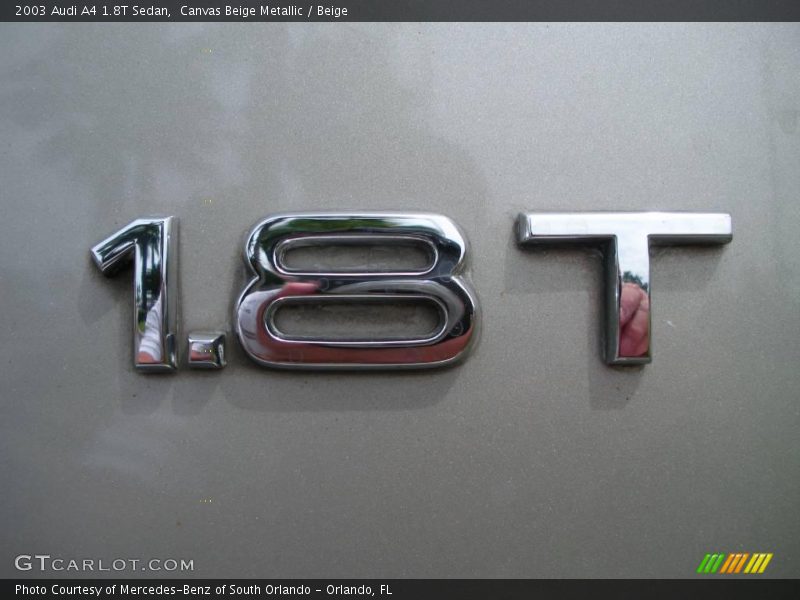 Canvas Beige Metallic / Beige 2003 Audi A4 1.8T Sedan