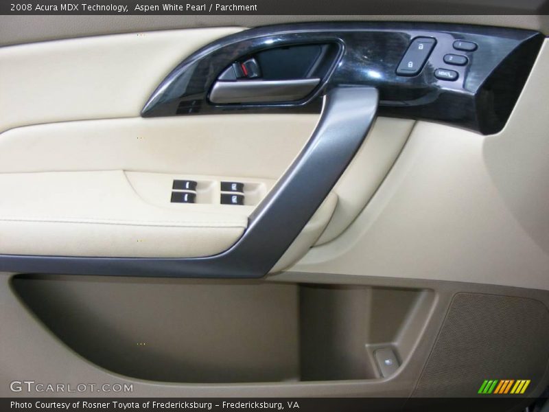 Aspen White Pearl / Parchment 2008 Acura MDX Technology