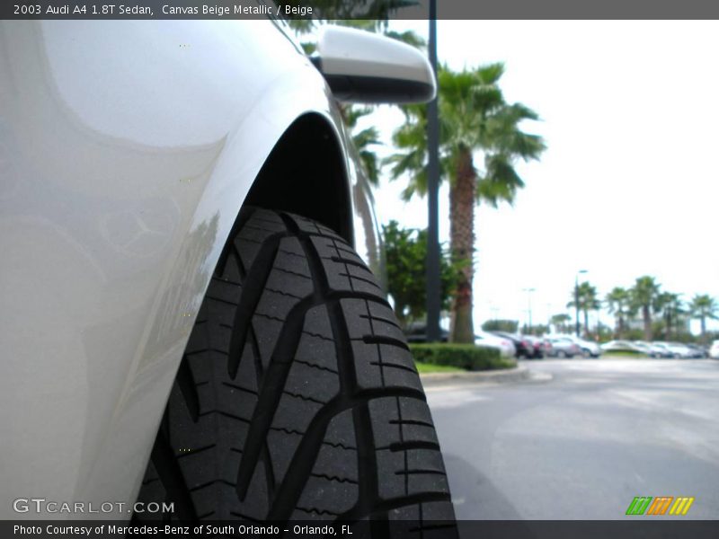 Canvas Beige Metallic / Beige 2003 Audi A4 1.8T Sedan