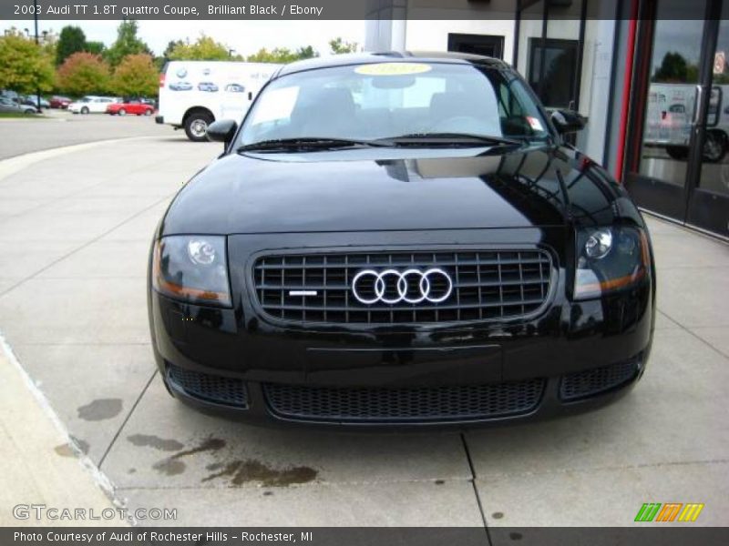 Brilliant Black / Ebony 2003 Audi TT 1.8T quattro Coupe