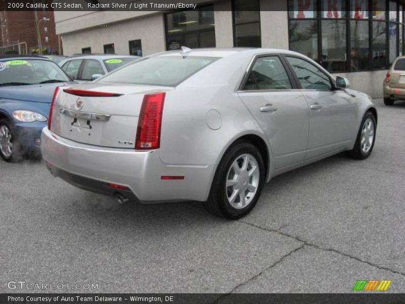 Radiant Silver / Light Titanium/Ebony 2009 Cadillac CTS Sedan