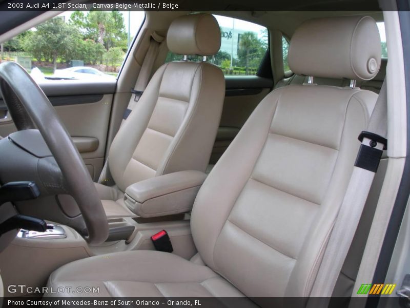 Canvas Beige Metallic / Beige 2003 Audi A4 1.8T Sedan