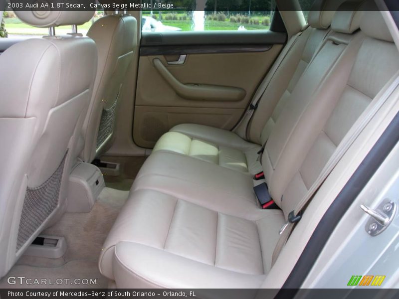 Canvas Beige Metallic / Beige 2003 Audi A4 1.8T Sedan
