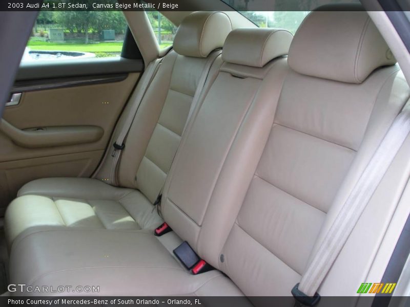 Canvas Beige Metallic / Beige 2003 Audi A4 1.8T Sedan
