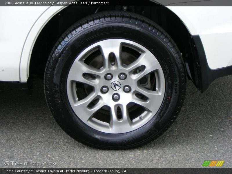 Aspen White Pearl / Parchment 2008 Acura MDX Technology