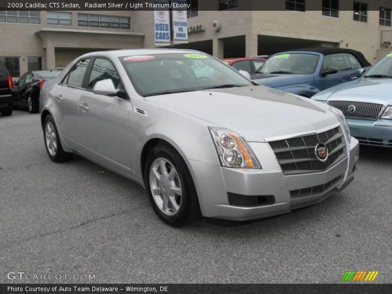 Radiant Silver / Light Titanium/Ebony 2009 Cadillac CTS Sedan