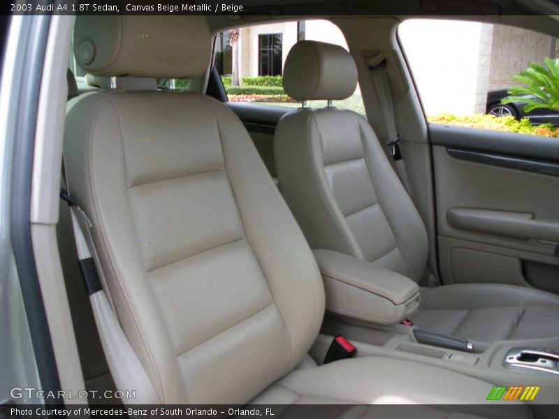 Canvas Beige Metallic / Beige 2003 Audi A4 1.8T Sedan