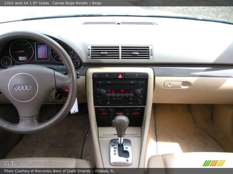 Canvas Beige Metallic / Beige 2003 Audi A4 1.8T Sedan